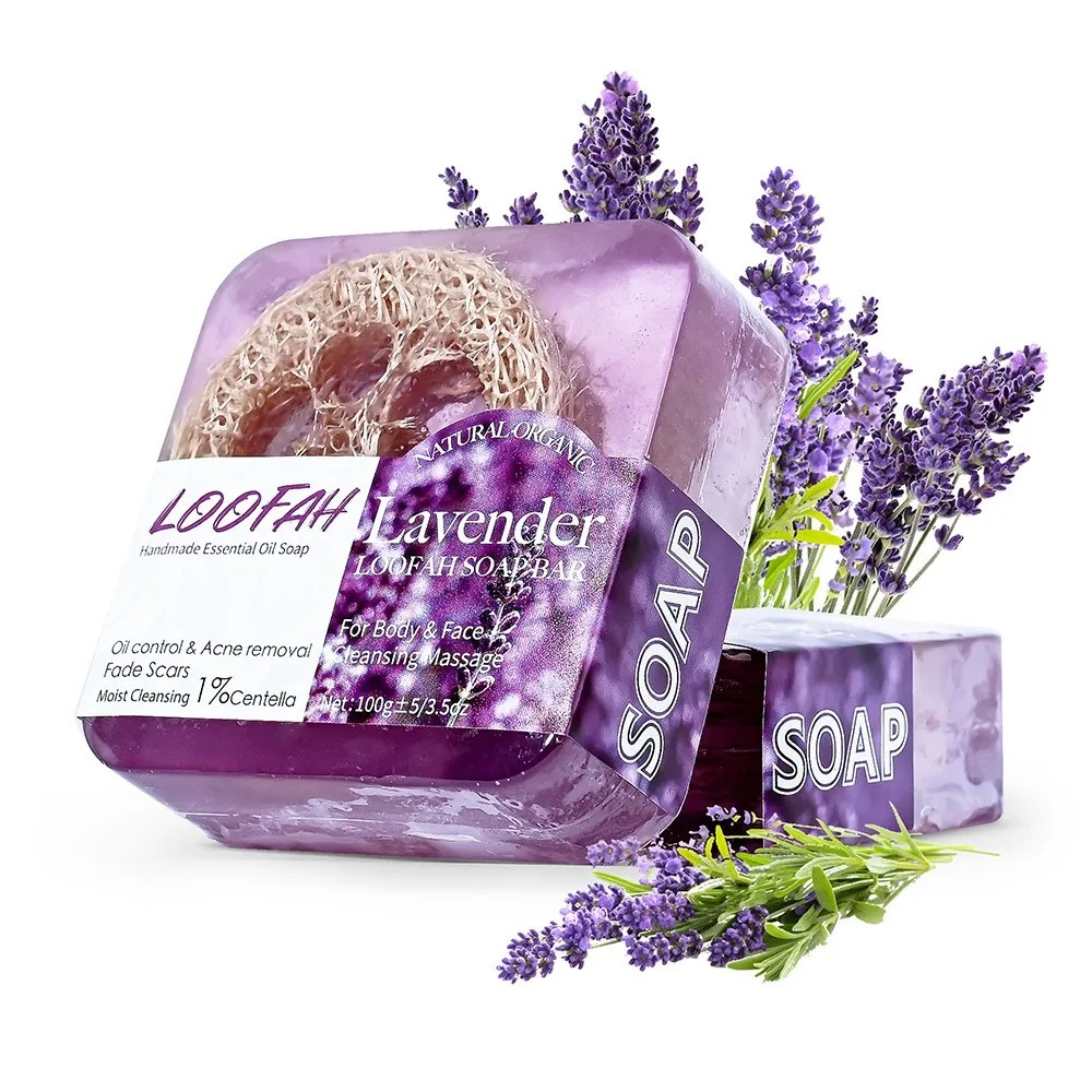 Lavender Oil - Sabun Minyak Esensial Lavender Organik 100g,