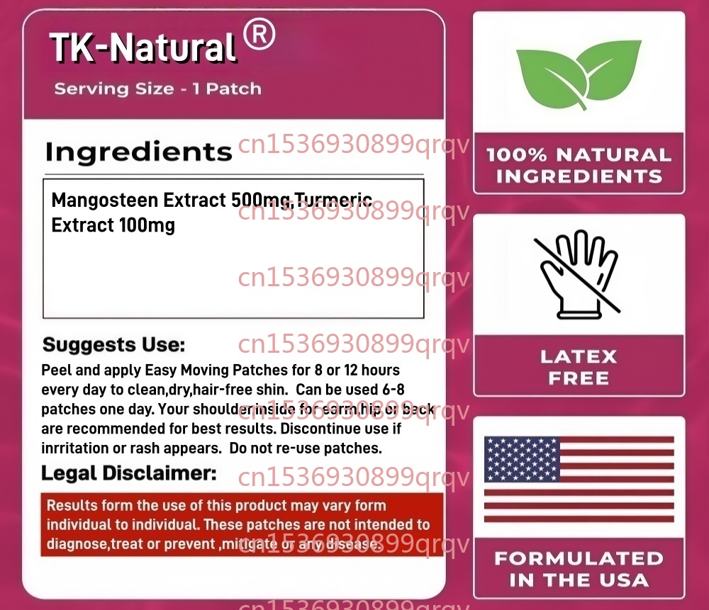 30 Patch Manggis + Kunyit Tran - Turmeric ulasan dan harga
